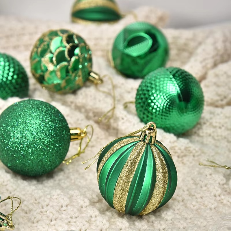 12pcs 6cm Chritmas Balls Decoration Xmas Tree Hanging Ornaments Christmas Party Decoratoin Home 2025 Navidad New Year Gifts 2026