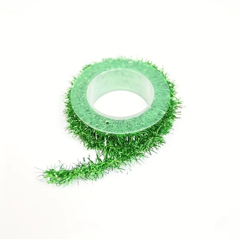 4 Rolls Christmas Tinsel Ribbon Xmas Garland Xmas Glitter Garland Decoration for Party Holiday Ornament