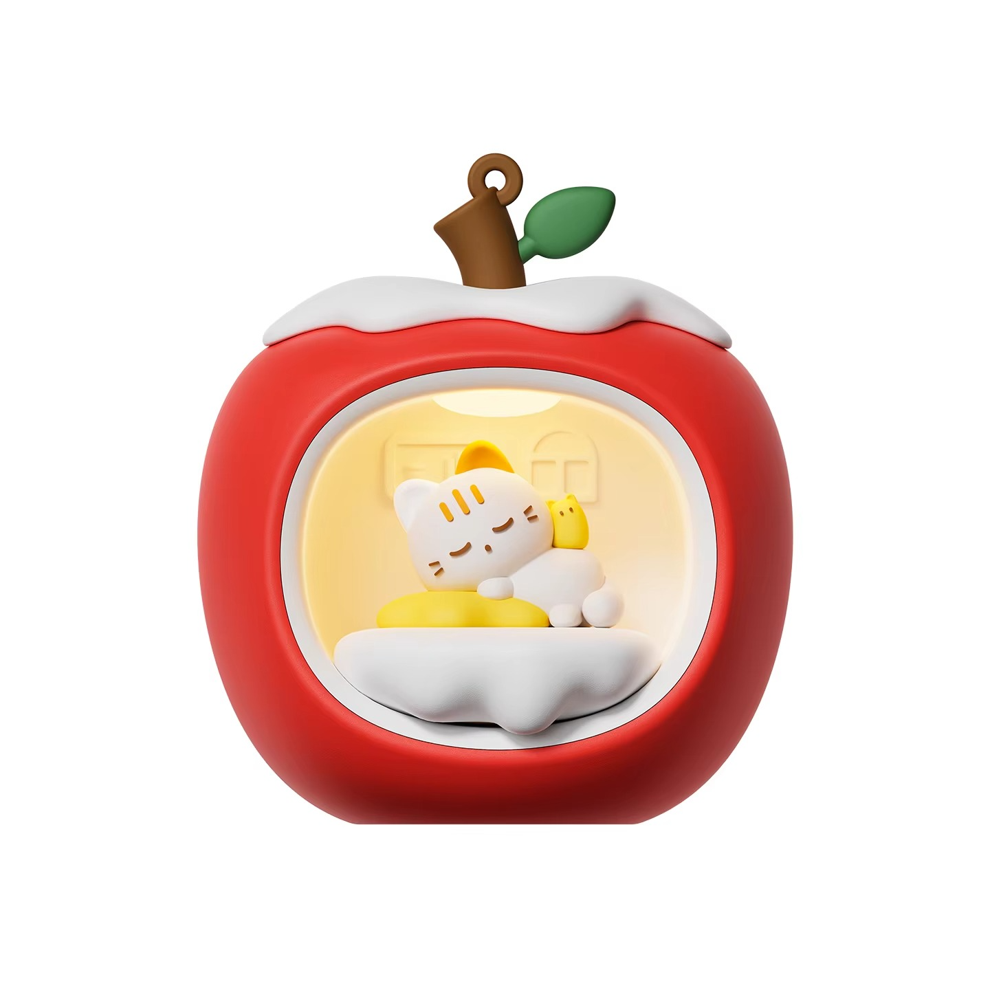 2025 New Christmas LED Night Lamp Apple House Light Candle Table Night Lamp for Desktop Decor Xmas Party Gifts
