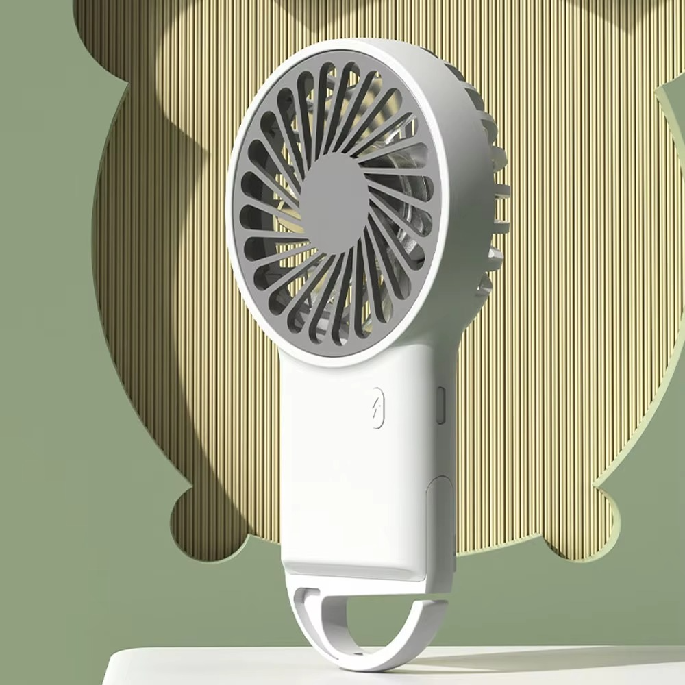 1PCS 3 Speed High Wind Creative Mini Handheld Small Fan USB Charging Portable Desktop Office Travel Pocket Fan hangable buckle