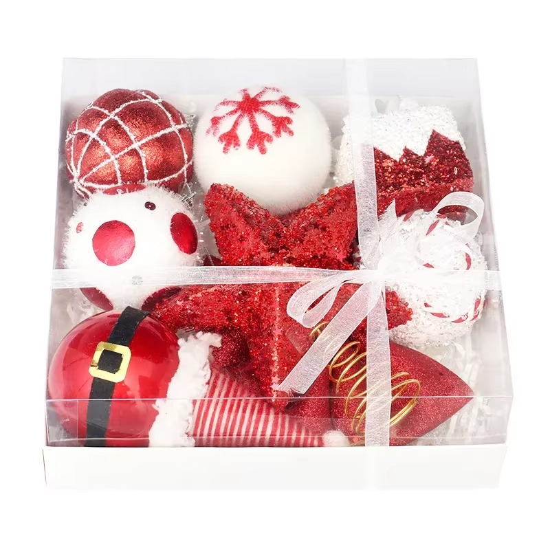 Christmas Tree Balls 18pcs Big Christmas Ball Multicolor Ball Decorations Christmas Tree Ornaments Set for Home Party