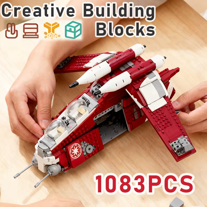 1083PCS Galaxy Ship Model Building Blocks Set Creative DIY Bricks MOC-75354 Toys For Boy Girls Birthday Christma Gift Decoration