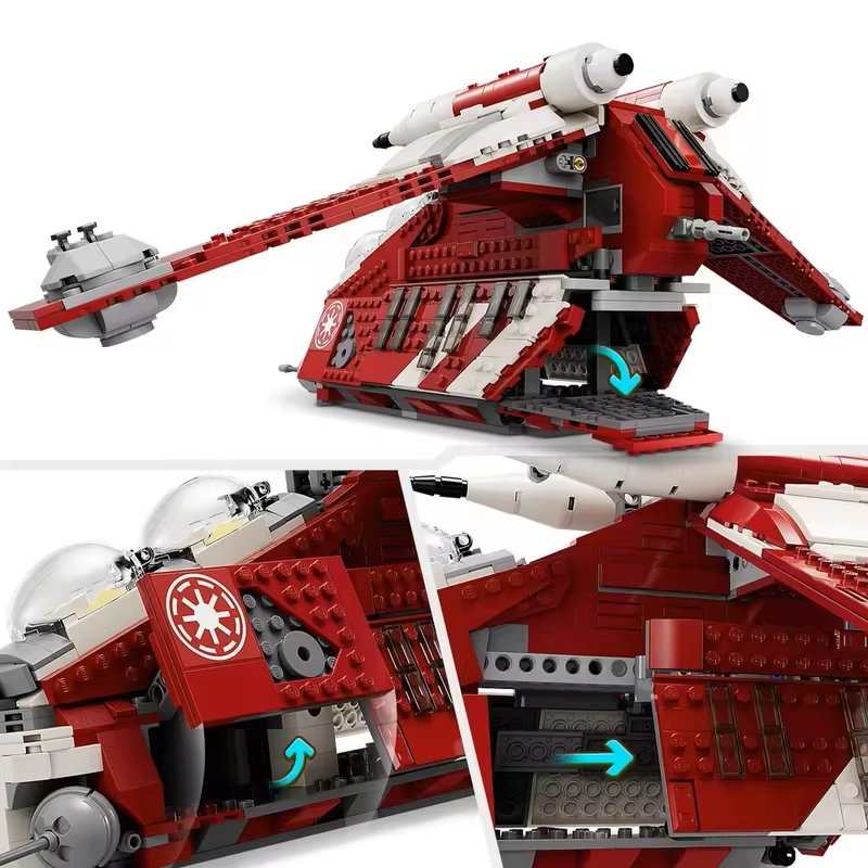 1083PCS Galaxy Ship Model Building Blocks Set Creative DIY Bricks MOC-75354 Toys For Boy Girls Birthday Christma Gift Decoration