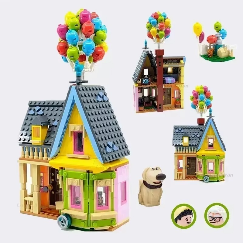 Up House 43217 Building Blocks Movie Travels Of Flying House Construction Model Kit Toys For Boys Christmas Gift Home Decoration