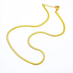 24K gold flat love necklace AU999 full gold, flat love shape simple and unique daily wear