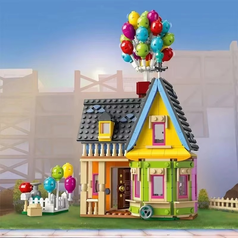 LEG0 Up House Building Blocks Movie Travels Of Flying House Construction Model Kit Toys For Boys Birthday Gifts Decoration
