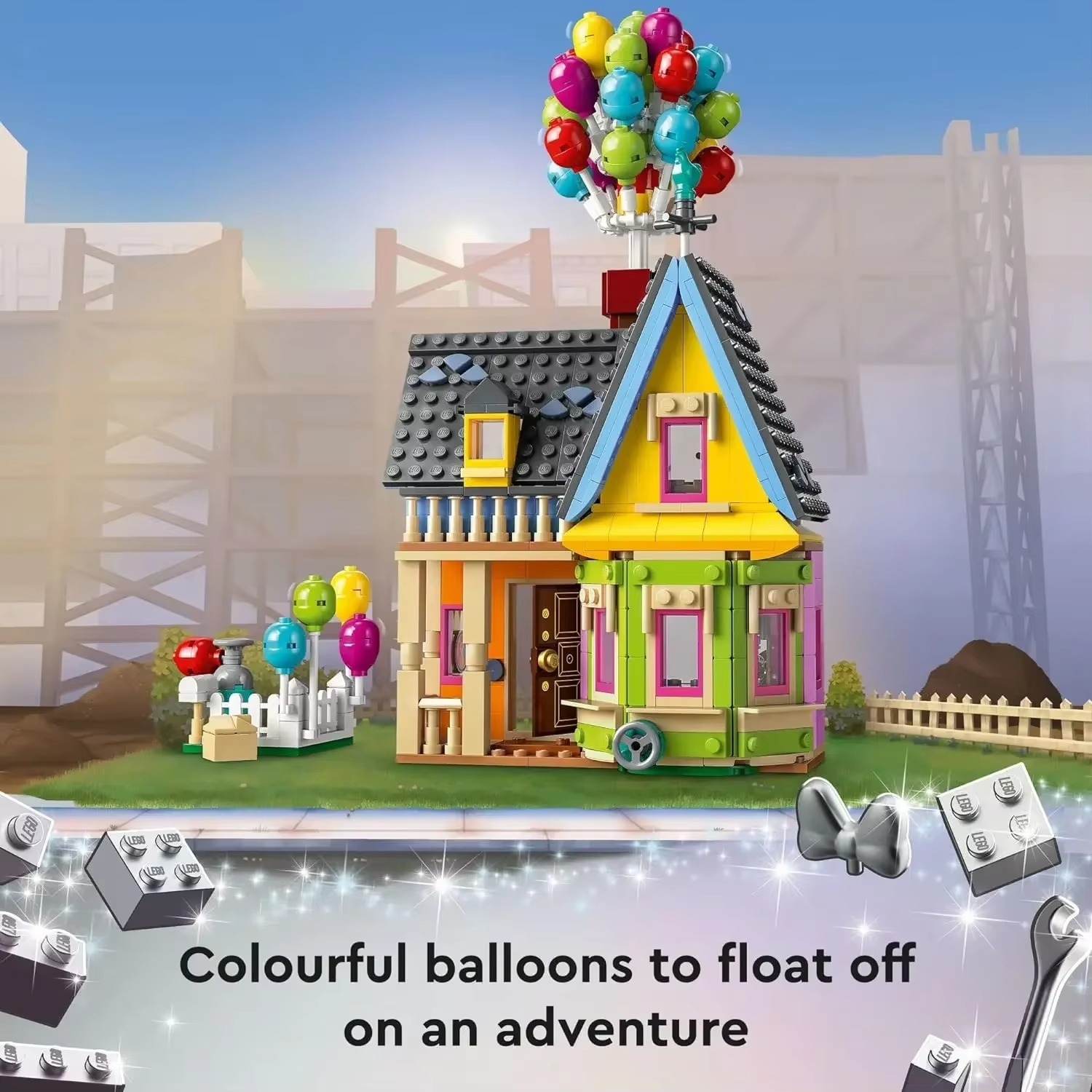 LEG0 Up House Building Blocks Movie Travels Of Flying House Construction Model Kit Toys For Boys Birthday Gifts Decoration