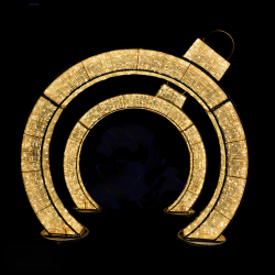 IP65 High Brightness 3D Motif LED Lighting Waterproof Christmas Arch Light for Home Decorations Landscape Celebrations Halloween