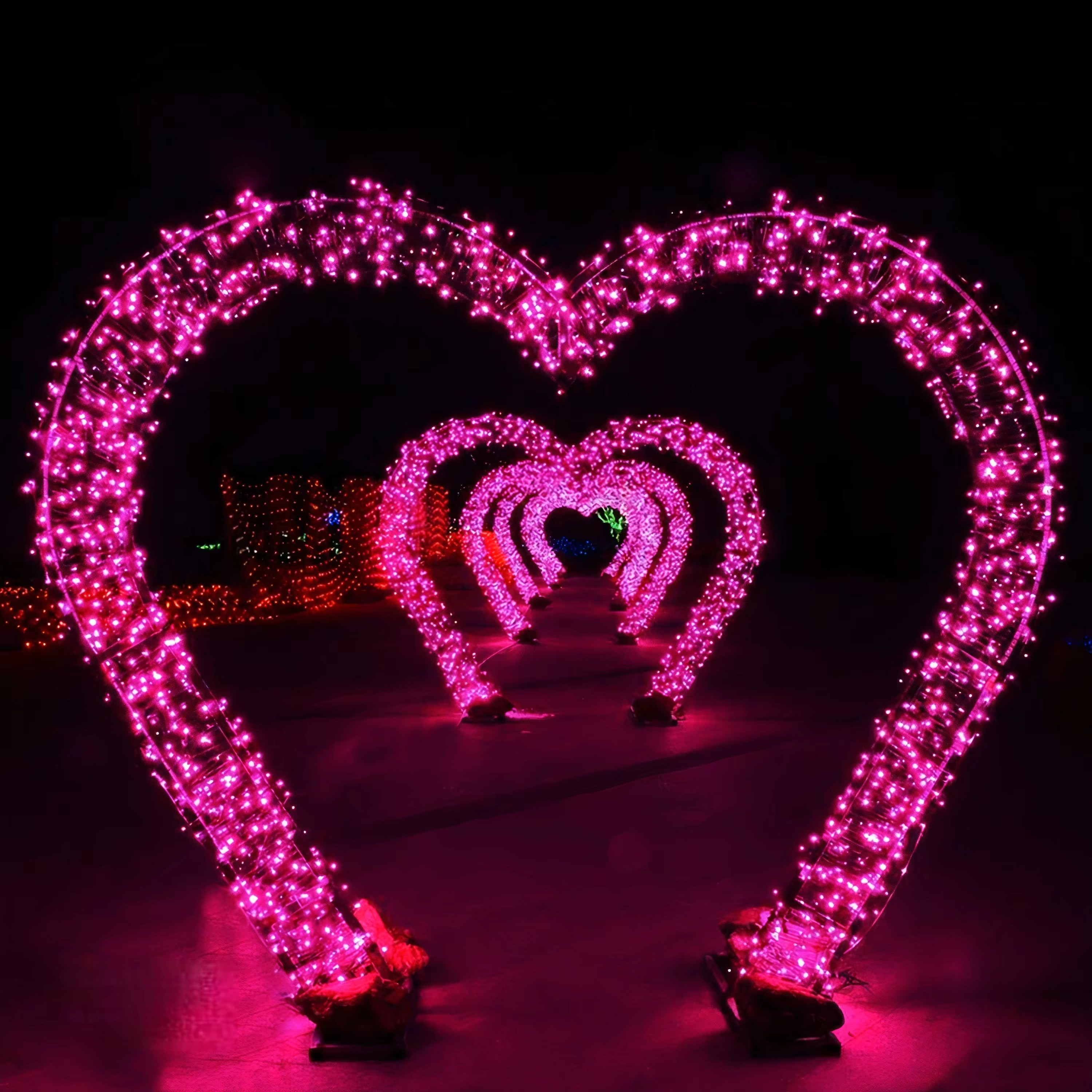 IP65 High Brightness 3D Motif LED Lighting Waterproof Christmas Arch Light for Home Decorations Landscape Celebrations Halloween