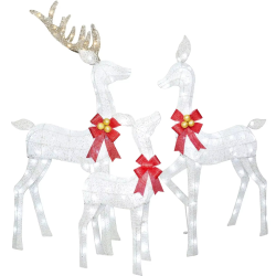 Navidad 3D life size large giant reindeer Christmas led motif lights outdoor Christmas village yard garden decorations