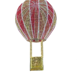 IP65 Outdoor LED Christmas Lights with Hot Air Balloon 3D Motif for Wedding Shopping Mall & Street Decorations during Halloween
