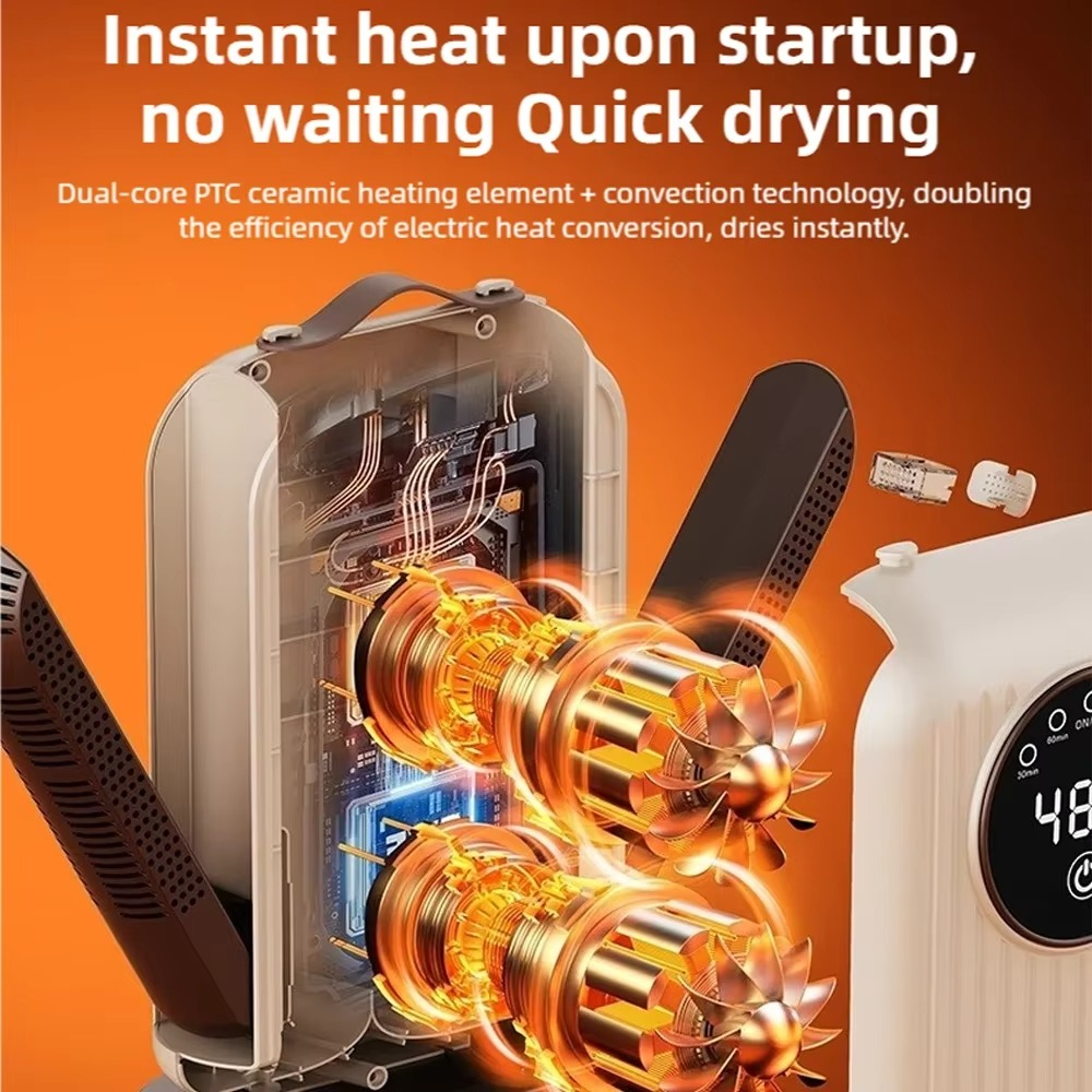 TINSOL 2025 New Electric Shoe Dryer Deodorization Sterilization Heater Smart Dehumidifier Heater Multifunctional Sock Dryer