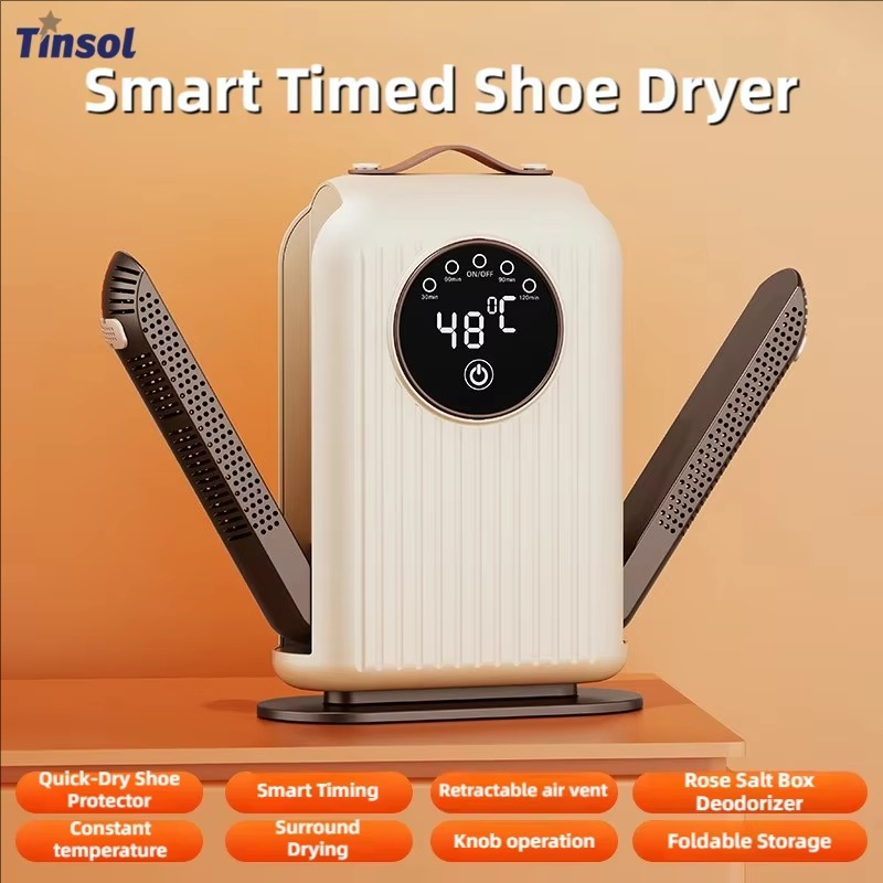 TINSOL 2025 New Electric Shoe Dryer Deodorization Sterilization Heater Smart Dehumidifier Heater Multifunctional Sock Dryer