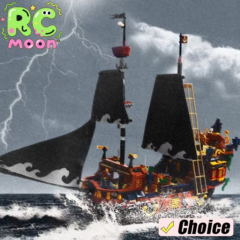 1328STK DIY Pirate Ship Building Blocks Bricks Assembly Adventure Model Toys Children's Educational Toys Set Christmas Birthday Gifts