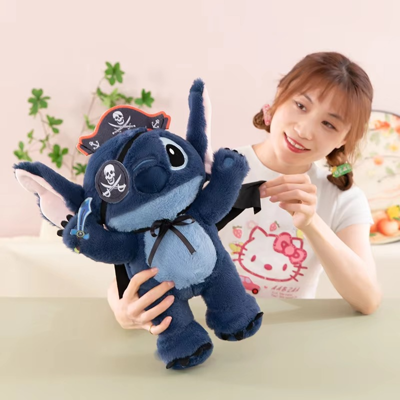 40CM Lilo and Stitch Xmas Disney Plush Toys Cartoon Anime Stuffed Kawaii Halloween Soft Stich Doll Plushie Kids Birthday Gifts