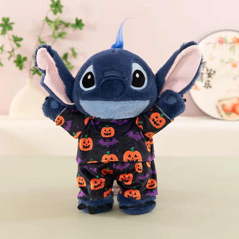40CM Lilo and Stitch Xmas Disney Plush Toys Cartoon Anime Stuffed Kawaii Halloween Soft Stich Doll Plushie Kids Birthday Gifts