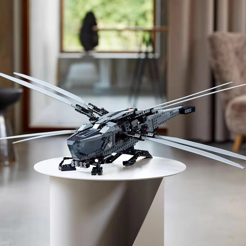 MOC 1369PCS Inventor Dune Atreides Royal Ornithopter Helicopter Building Blocks Construction Bricks Set Toy Children Party Gifs