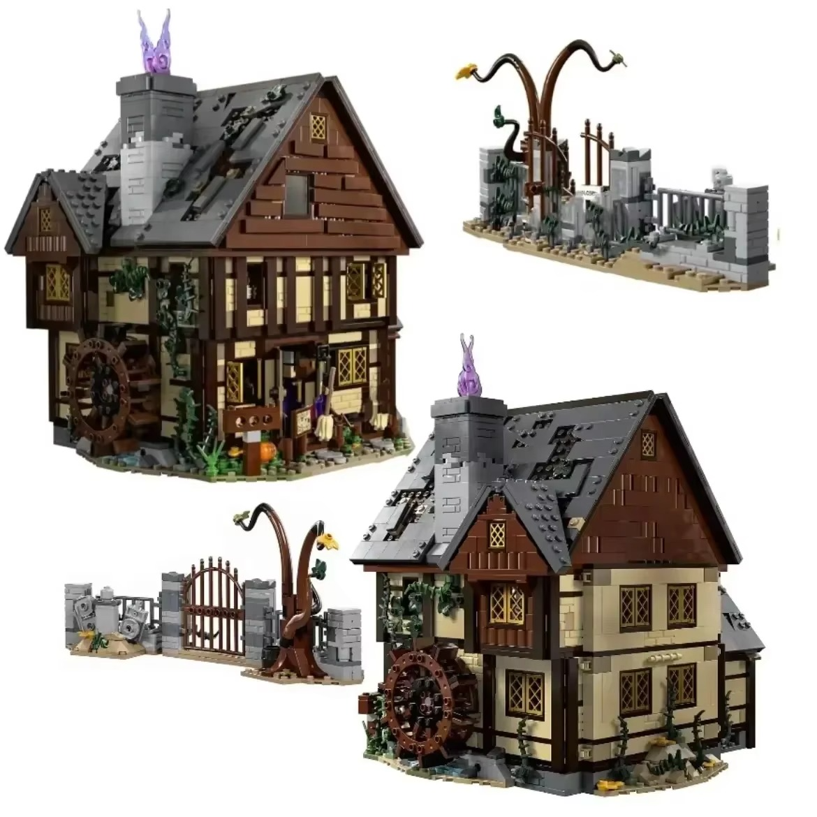 2316pcs Sister Hut Large Building Blocks Halloween House Toys Suitable for Children Adult Christmas Birthday Gifts