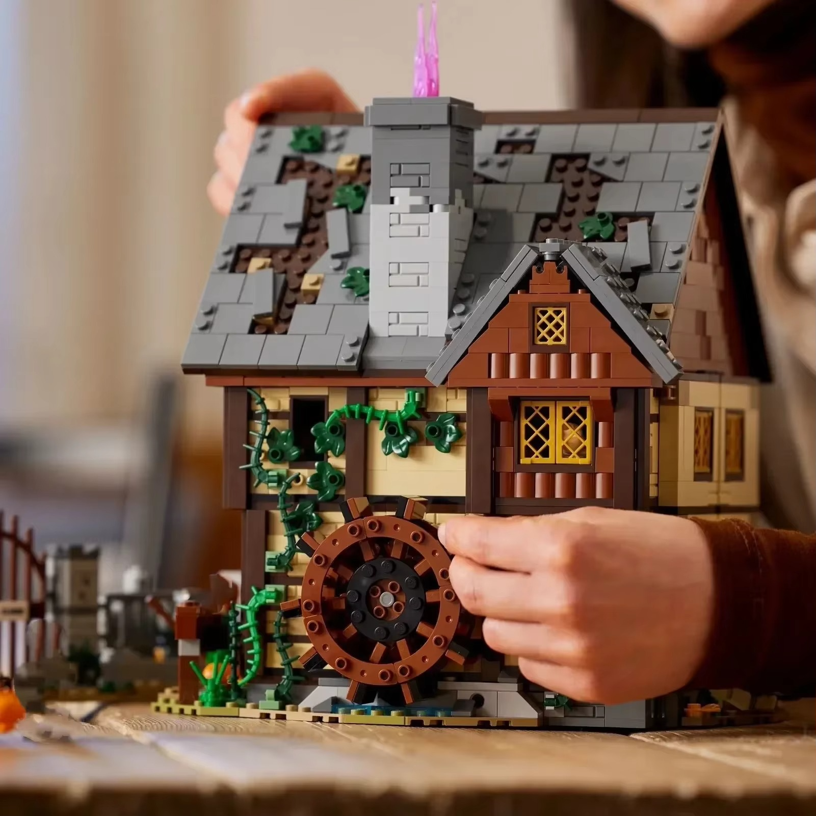 2316pcs Sister Hut Large Building Blocks Halloween House Toys Suitable for Children Adult Christmas Birthday Gifts