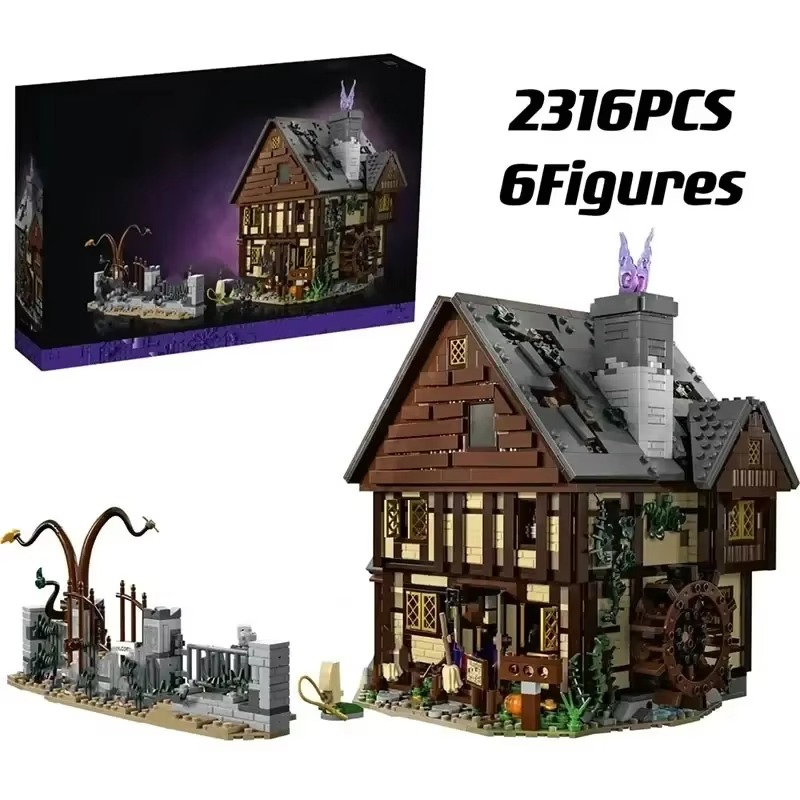 2316pcs Sister Hut Large Building Blocks Halloween House Toys Suitable for Children Adult Christmas Birthday Gifts