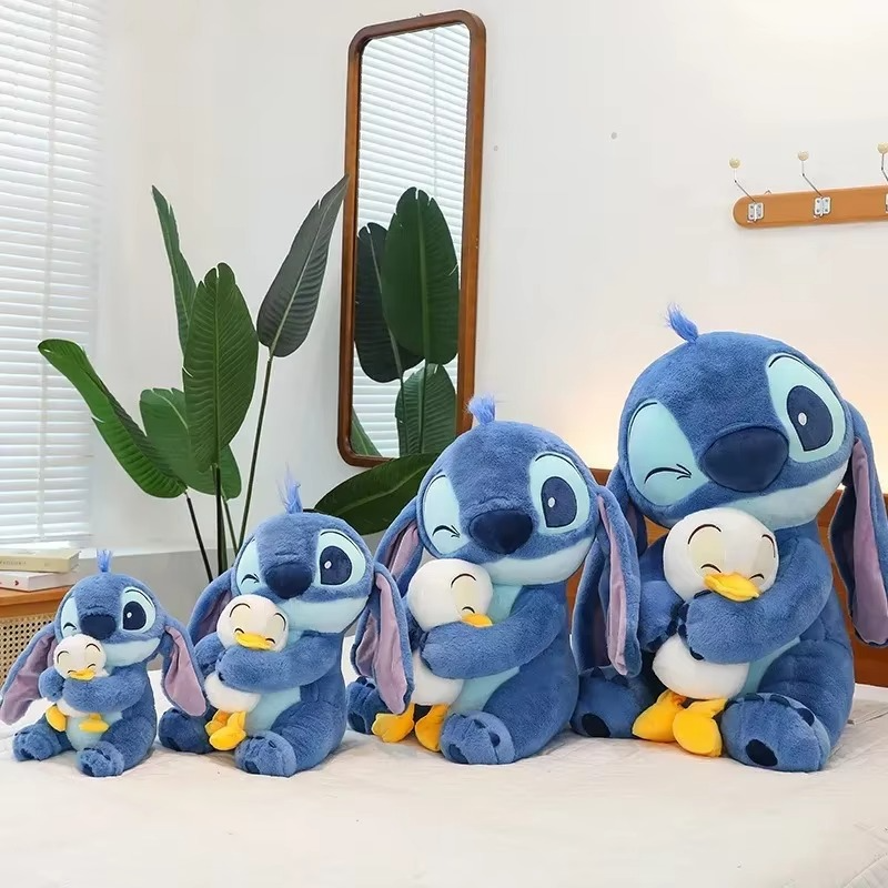 2025 30CM Kawaii Stitched Anime Dolls Cute Cartoon Sofa Pillow Appease Toy Fashion Bedroom Decoration Christmas Gift For Friends