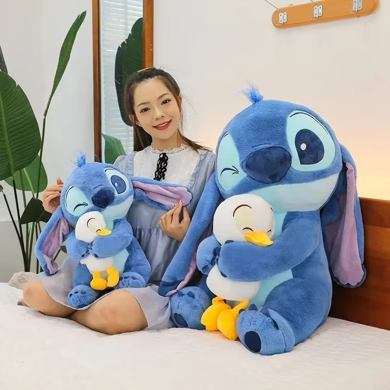 2025 30CM Kawaii Stitched Anime Dolls Cute Cartoon Sofa Pillow Appease Toy Fashion Bedroom Decoration Christmas Gift For Friends