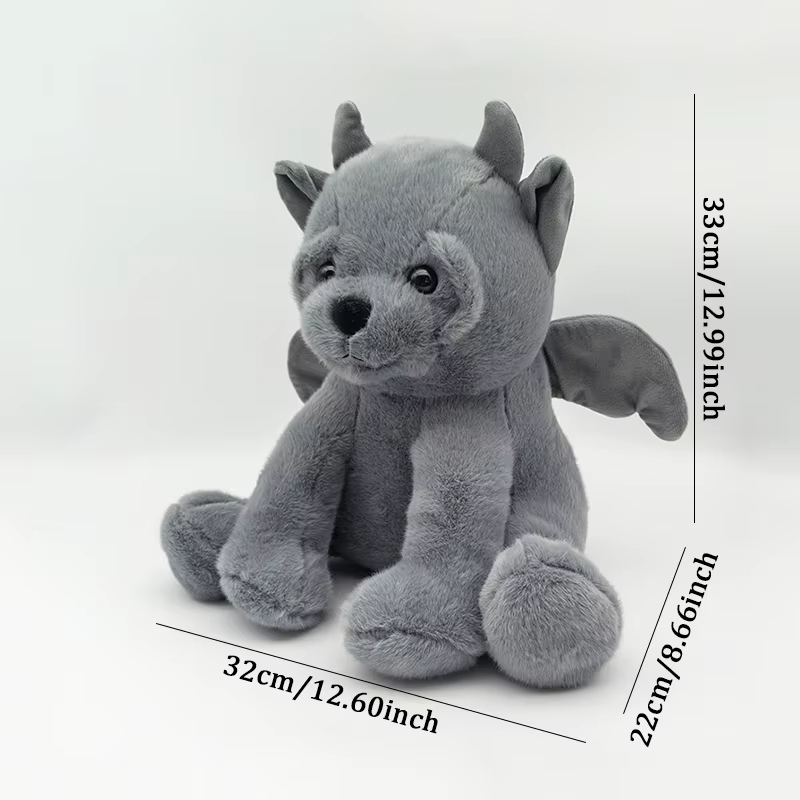 2025 New Gargoyle Bear Plush Toys Cartoon Animals Bear Toy Soft Pillow Plushie Halloween Christmas Kids Gift
