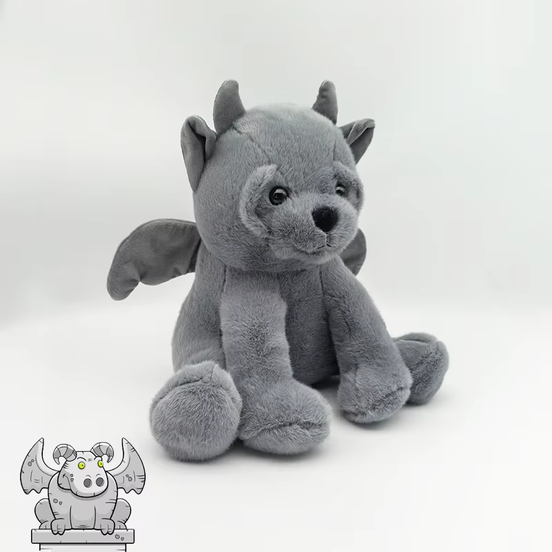 TreasuringU New Gargoyle Bear Plush Toys Gargoyle Plush Doll Character Peripheral Stuffed Doll Halloween Christmas Soft Pillow