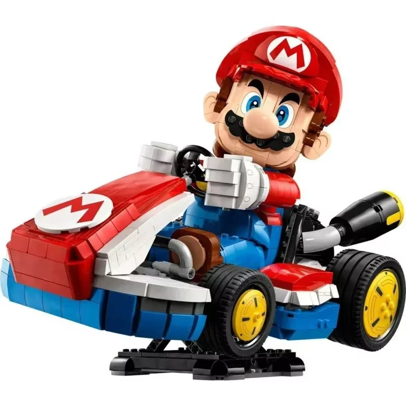 Creative MOC 72037 Standard Kart Classic Game Racing Car Model Building Blocks City Car Assembly Bricks Toys Christmas Gifts