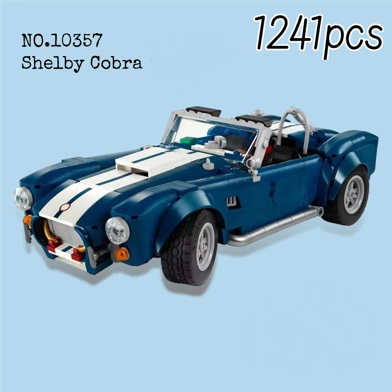 1241pcs 2025 New Racing Sport Car FIT Classic Cobra 427 S C Building Blocks Bricks Toy Assembly Model Christmas Birthday Gifts