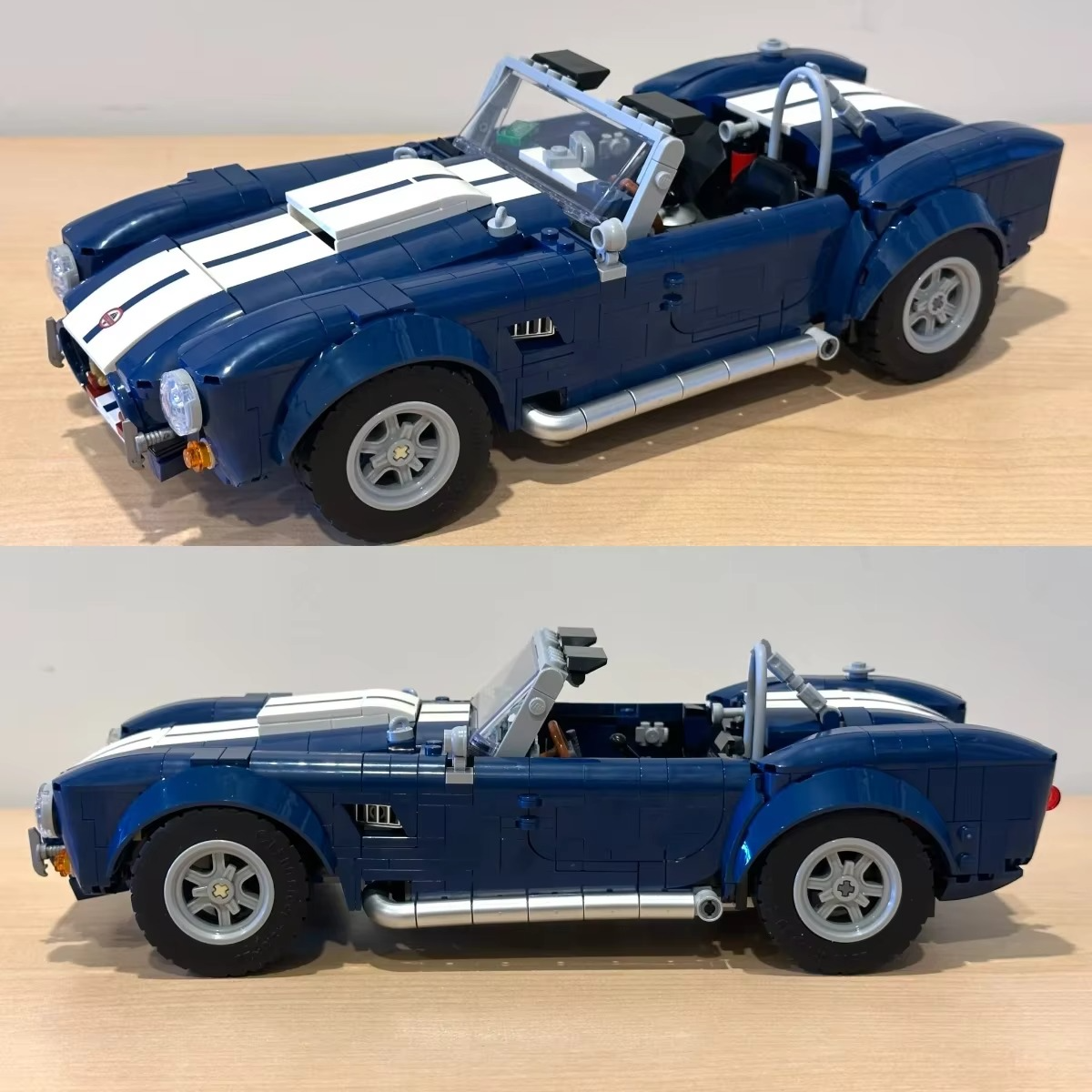 1241pcs 2025 New Racing Sport Car FIT Classic Cobra 427 S C Building Blocks Bricks Toy Assembly Model Christmas Birthday Gifts