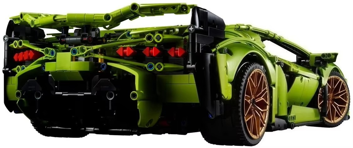 Green Sports Car Building Blocks Sets 1:8 Car Model Toys Compatible With Legoed Particles Suitable For Christmas Gifts 42115