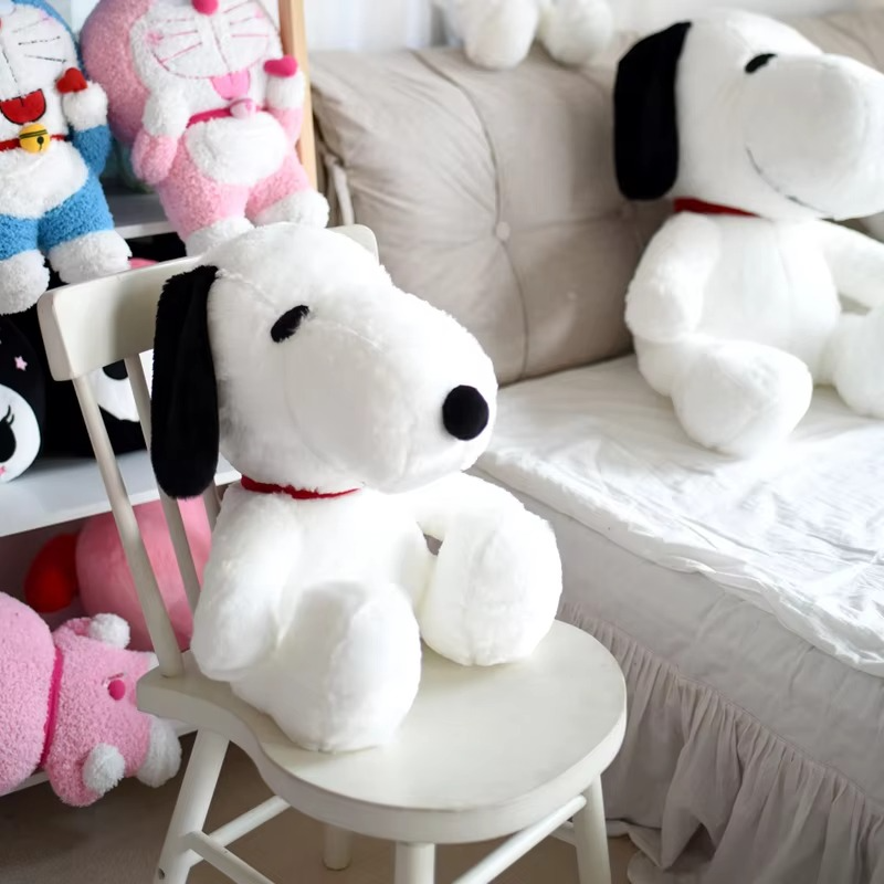 Adorable Soft Snoopy Plush Toy Cuddly Snoopy Stuffed Comfortable Hug Snoopy Plushies Cuddly Pillow Snoopy Plushie Xmas Gift Girl