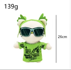 Hello Kitty bad bunny peluche Juice Wrld Plush Doll Stuffed Toys Cute Boys Girls Christmas Gifts Kitten Plush Toy Wearing Vest