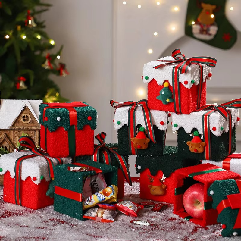 Christmas Tree Supplies Xmas Party Accessories Christmas 2025 New Year Party Gift Box Navidad Gift Packing Boxes