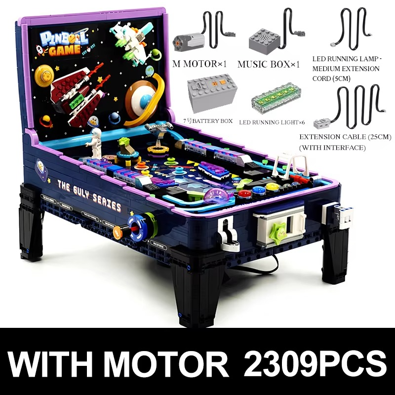 IN STOCK 60526 MOC Idea Game Machine Pinball Table Building Blocks Bricks Model Assembly Puzzle DIY Toys for Boys Christmas Gift