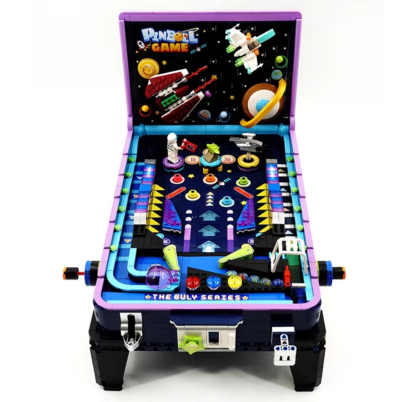 IN STOCK 60526 MOC Idea Game Machine Pinball Table Building Blocks Bricks Model Assembly Puzzle DIY Toys for Boys Christmas Gift
