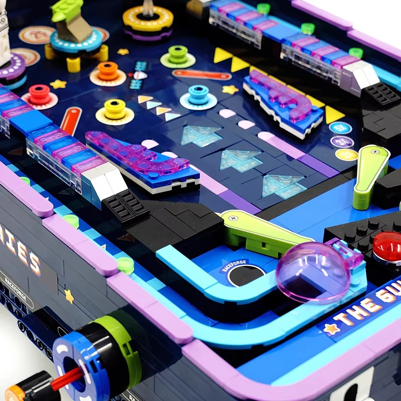 IN STOCK 60526 MOC Idea Game Machine Pinball Table Building Blocks Bricks Model Assembly Puzzle DIY Toys for Boys Christmas Gift