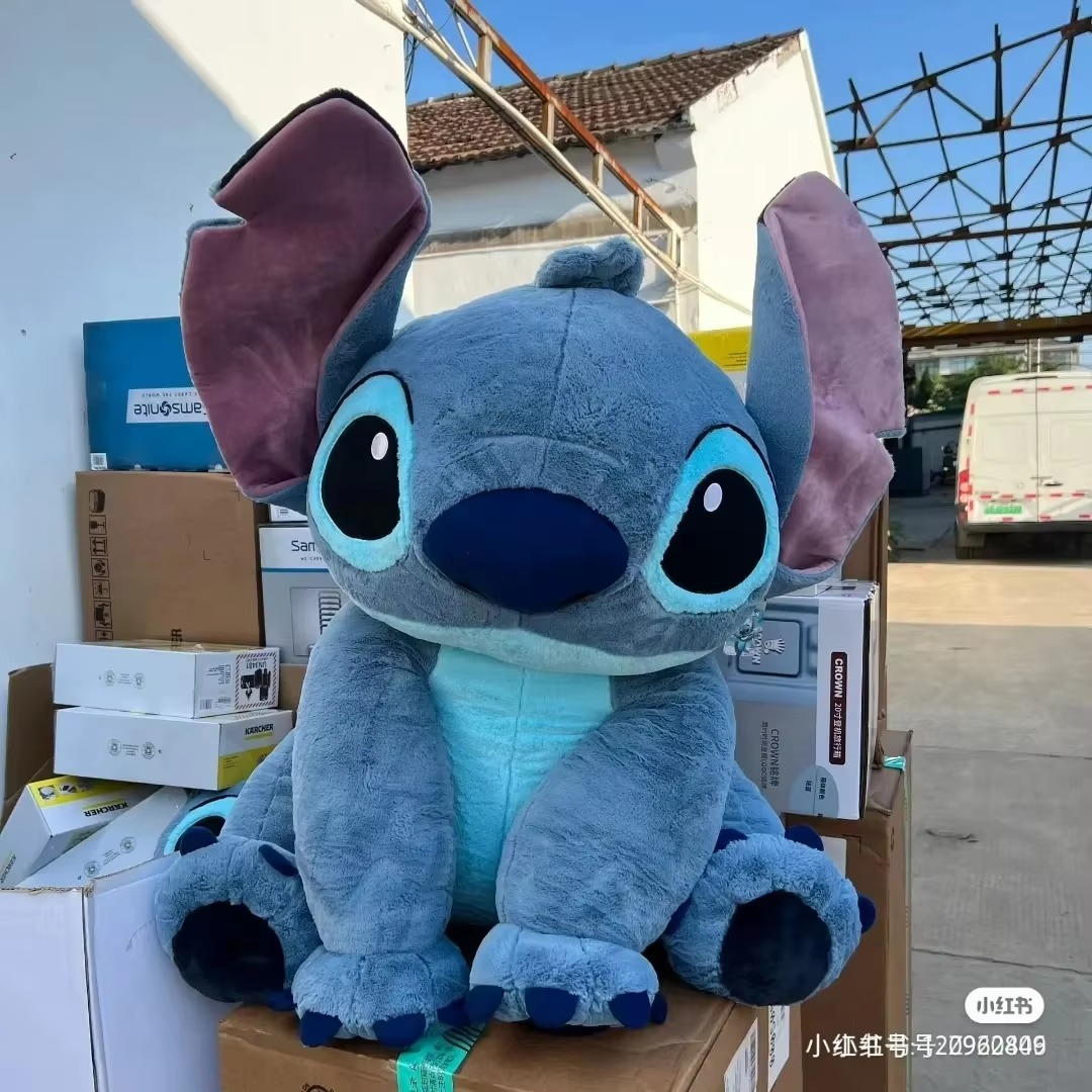 110cm Disney Giant Size Lilo&Stitch Plush Stuffed Animal Doll Cartoon Couple Sleeping Pillow Softmaterial Christmas Toys Gifts