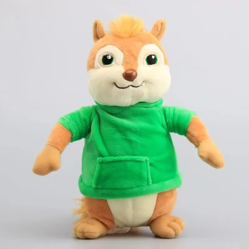 New 3pcs 22cm Alvin and the Chipmunks Halloween Plush Toys Kawaii Fluffy Chipmunks Stuffed Animals Birthday Christmas Gift