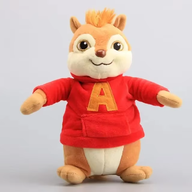 New 3pcs 22cm Alvin and the Chipmunks Halloween Plush Toys Kawaii Fluffy Chipmunks Stuffed Animals Birthday Christmas Gift