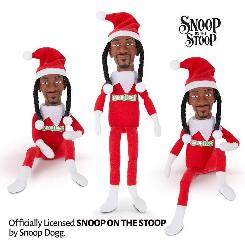 Christmas Elf Doll with Snoop on a Stoop Exquisite Gift Box Accessory Table Christmas Tree Decorations for Home Plush Toys 2025