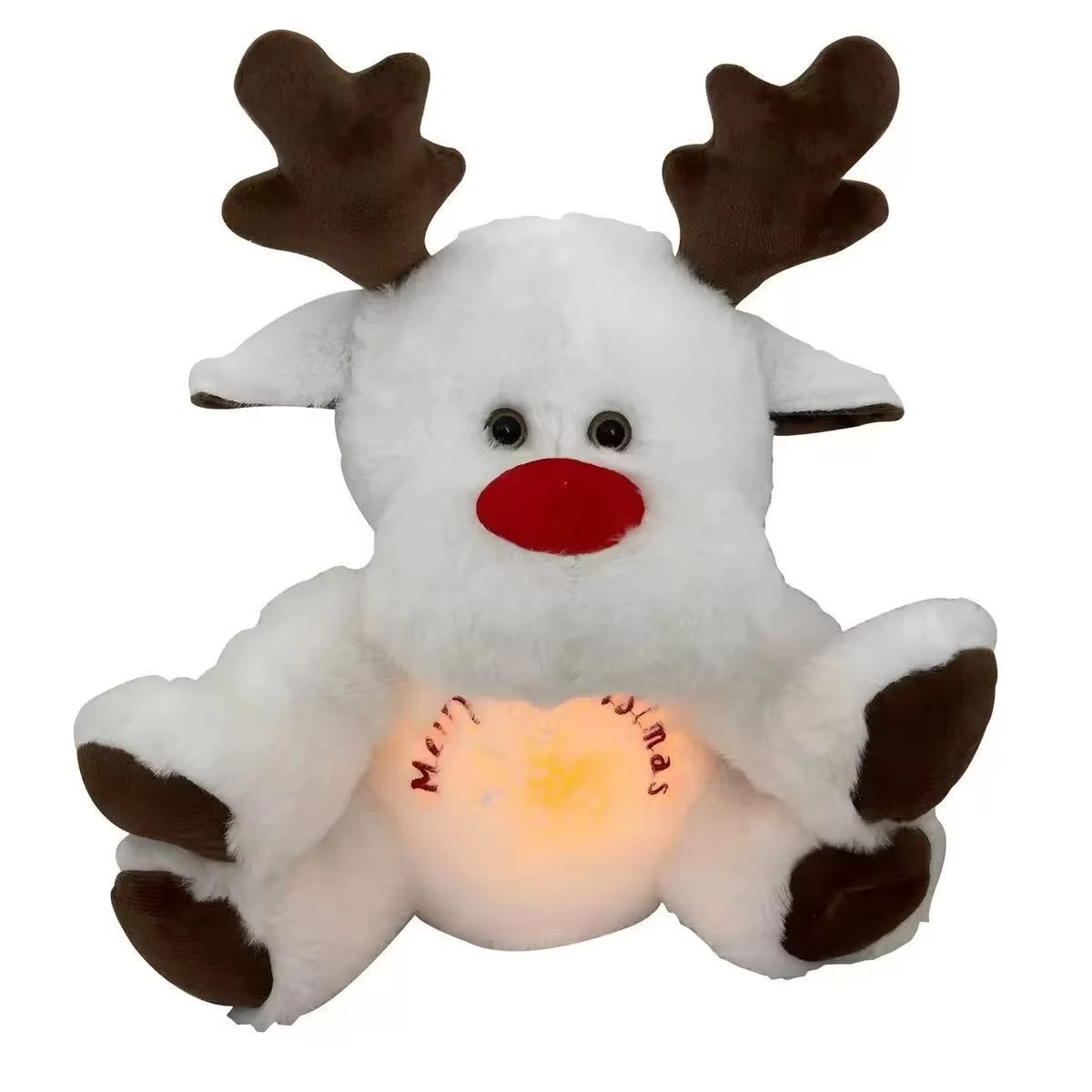 New Modes Baby Breathing Soothing Snoopy Dog Sleeping Companion Music and Light Plush Doll Toy best Christmas gift