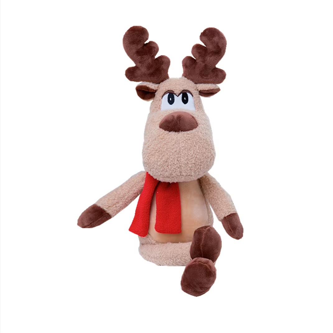Christmas reindeer figurines of good quality office pillows machine washable for holidays home decor gifts cute interesting