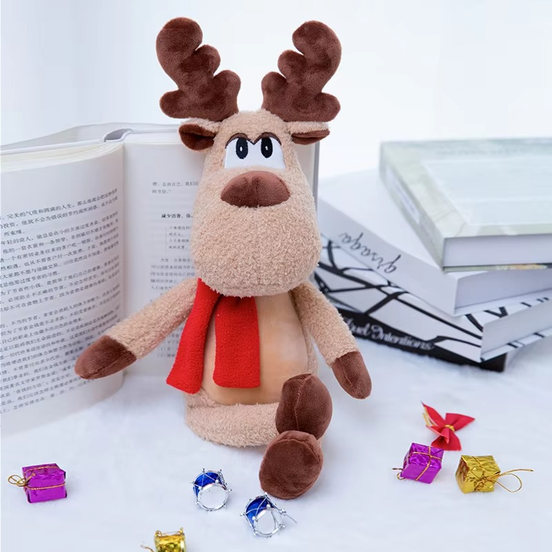 Christmas reindeer figurines of good quality office pillows machine washable for holidays home decor gifts cute interesting
