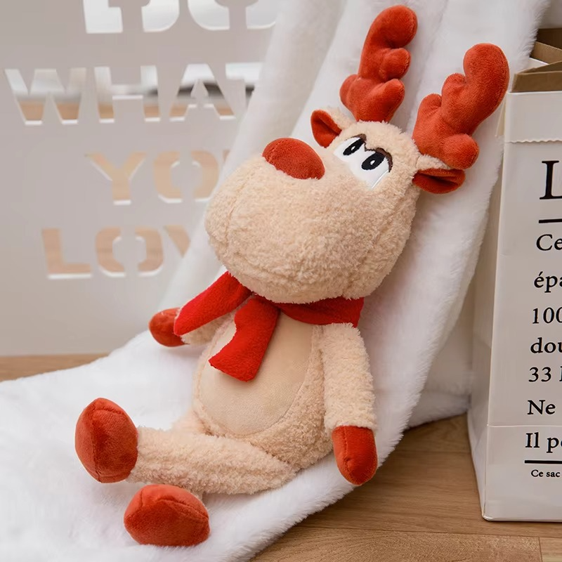 Christmas reindeer figurines of good quality office pillows machine washable for holidays home decor gifts cute interesting