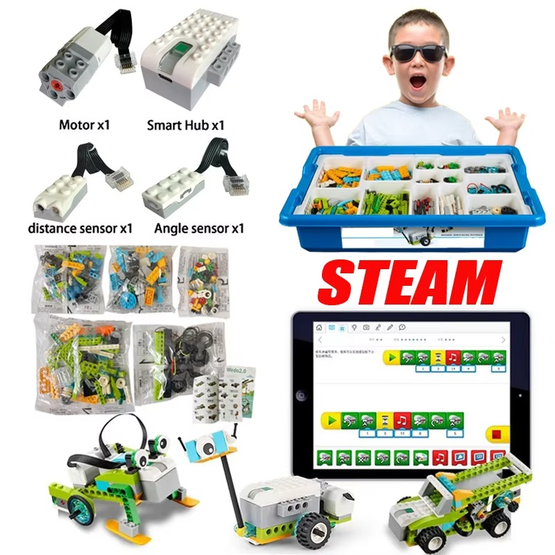 WeDo 2.0 Educational FunctionsParts Compatible 45300 Core Set Building Blocks DIY Toys Christmas Gifts Charge version