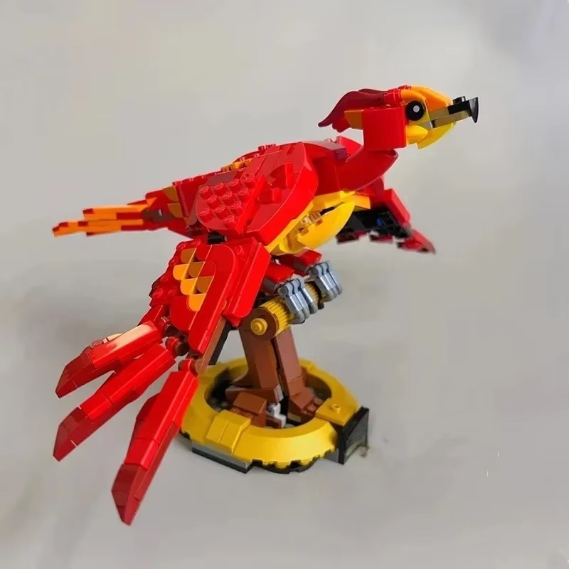 Magic World Fire Phoenix 76394 Building Blocks Sets Suitable For Christmas Gifts Compatible With Legoed Particles