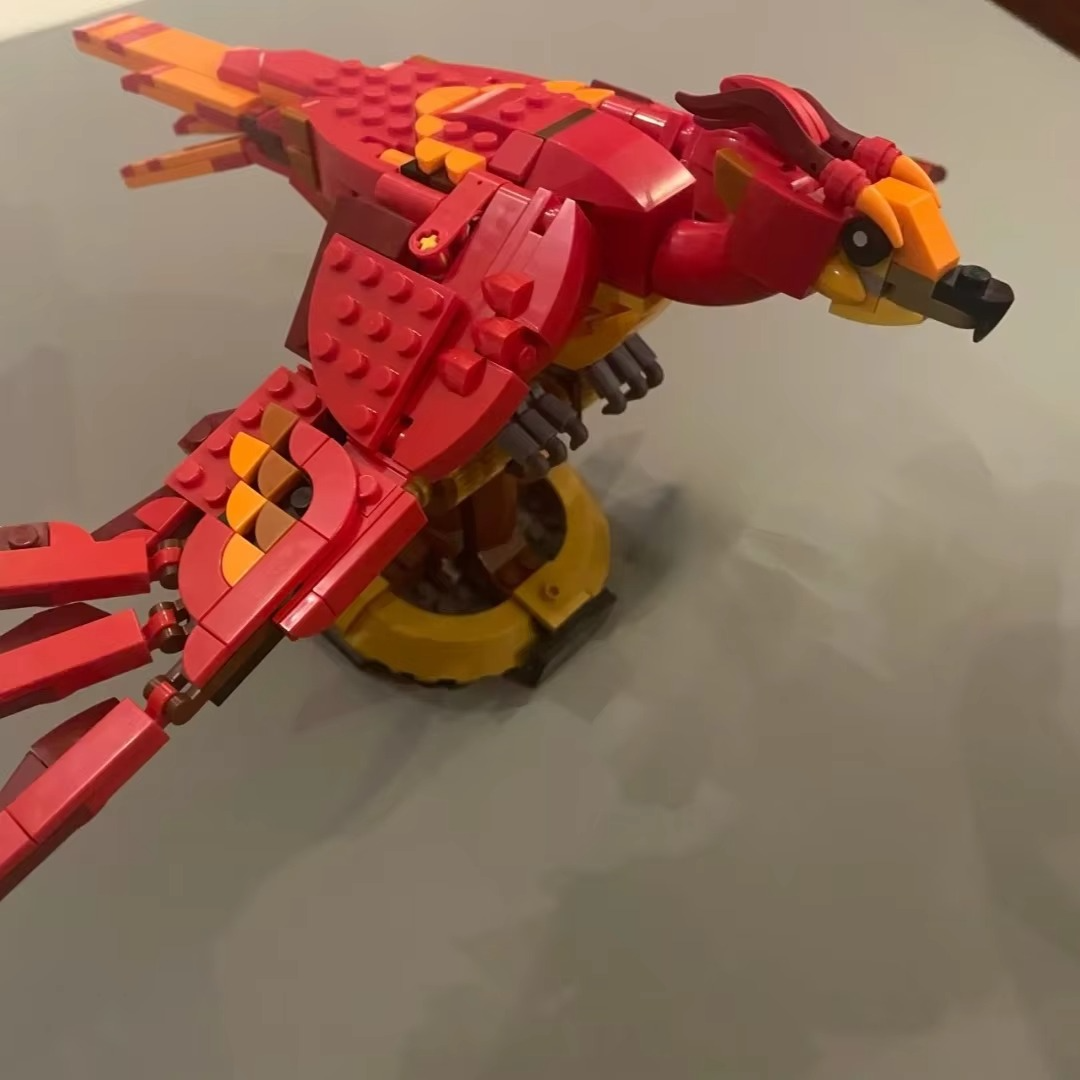 Magic World Fire Phoenix 76394 Building Blocks Sets Suitable For Christmas Gifts Compatible With Legoed Particles