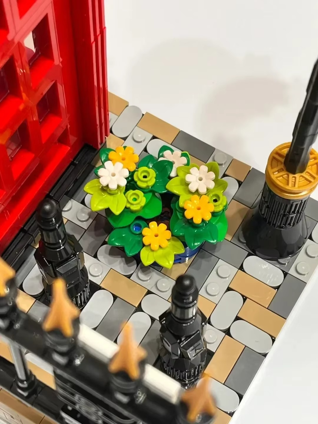 Ideas Red London Telephone Box Building Blocks Sets Compatible With Legoed Particles Suitable For Christmas Gifts 21347